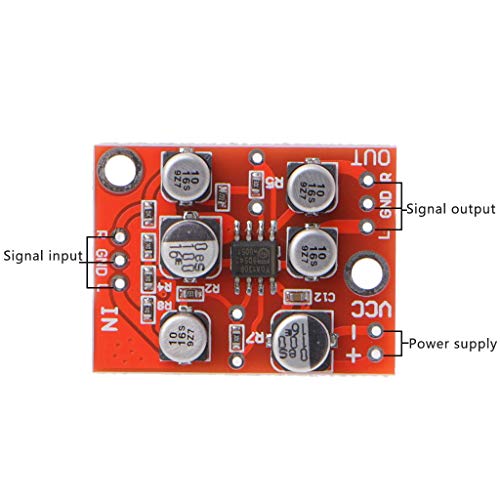 WINGONEER DC 5V-15V 6V 12V AD828 OP Amp Preamplifier Board Stereo Audio Preamp Module