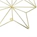 Cevillo Stylish Wire Metal Wall Grid Panel – Perfect as Photo Frame, Office Organization – Gold Multi-Functional Wall Storage Display (Gold | Angles)