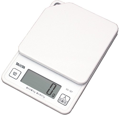 Tanita KD-187-WH Digital 1kg Kitchen Scale (White)