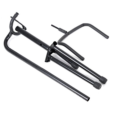 WINZZ Guitar Stand Black Tripod Vertical Guitar Stand with Capo and Digital Tuner - Thumbnail 7