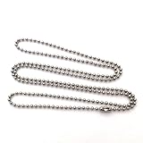 10 Stainless steel 30 inch military ball chain (dog tags) necklace