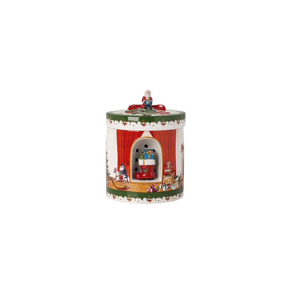 Villeroy & Boch Christmas Toys Box Round Santa Brings Gifts
