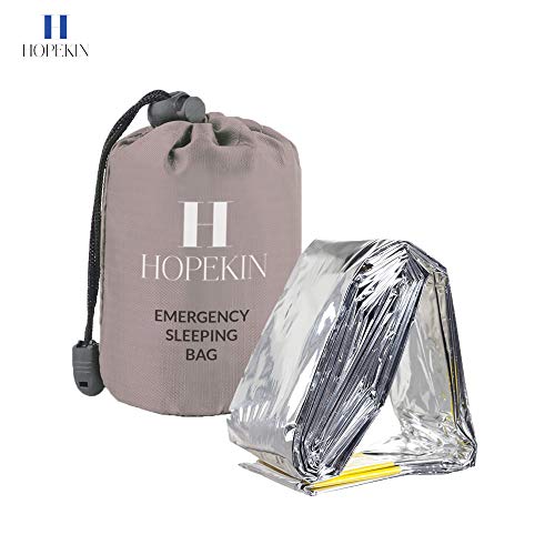 Compact Mylar Emergency Survival Sleeping Bag Bivy Sack with Drawstring