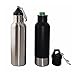 Urbanviva Stainless Steel Beer Bottle Koozie Holder By For All Standard 12oz Soda Bottles, Drink Chiller With Cap And Neoprene Sleeve, Perfect For Outdoor Activities, Sports Events (silver, 1)