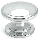 Cosmas 4702CH Polished Chrome Cabinet Hardware Round Knob - 1-1/4
