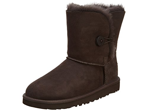 UGG Kids Girl's Bailey Button (Toddler/Little Kid) Chocolate Boot, 6 Toddler M