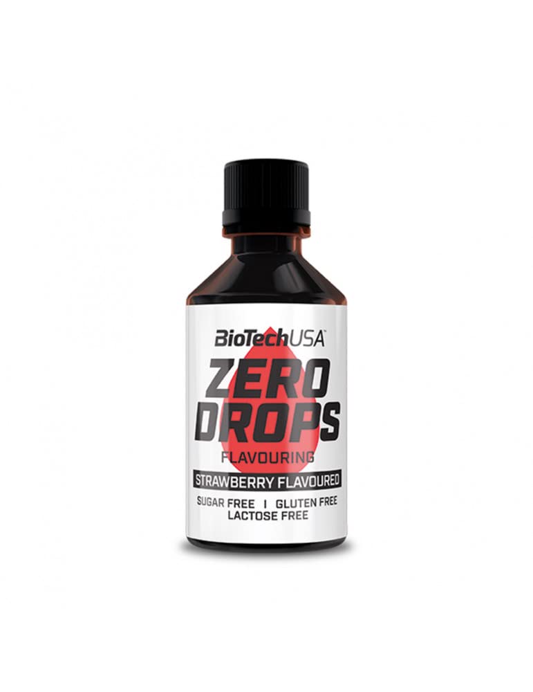 BioTechUSA Zero Drops, Strawberry, 600 g