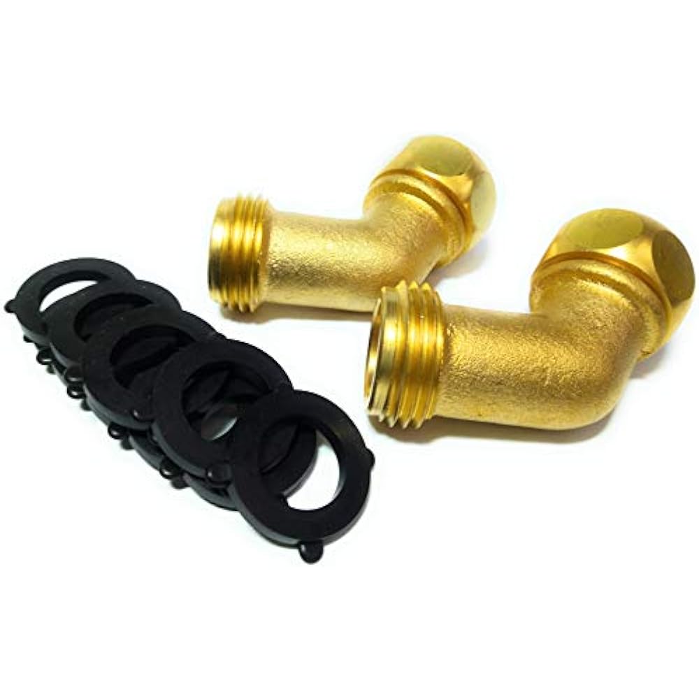 Garden Hose Elbow Connector 45 Degree Extender, Heavy Duty, Extra 10