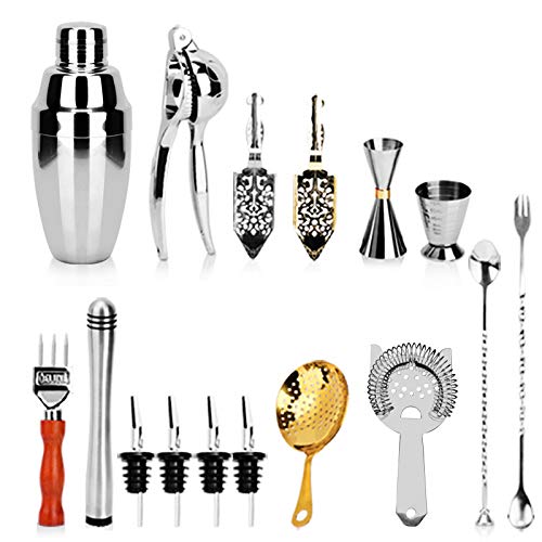 Guoz Cocktailherstellungsset,Kreatives Barkeeper-Toolkit,tragbares Cocktail-Set,Cocktail-Set,tragbares Toolkit,13… – Bild 6