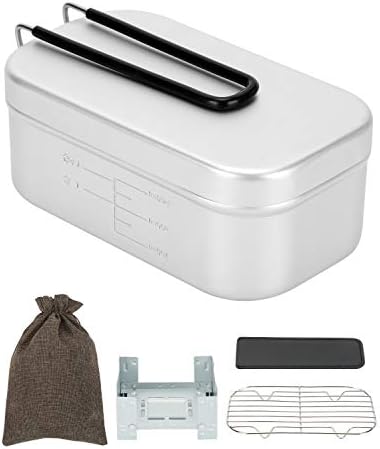 Aomixdy メスティン キャンプ飯ごう 実用な５点セット 1 8合炊飯可能 アルミ飯ごう アウトドア飯盒炊飯 キャンプ用品 バリ取り済 目盛り付き ポケット固形燃料ストーブ 折りたたみ式ストーブ バッドアミ付き 熱さ対策ハンドルカバー 日本語説明書付き Ergolineindia In