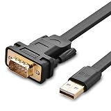 UGREEN USB 2.0 to RS232 DB9 Serial Cable Male A Converter Adapter with FTDI Chipset for Windows 10, 8.1, 8, 7, Vista, XP, 2000, Linux and Mac OS X 10.6 and Above (3ft)