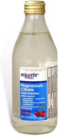 Equate - Magnesium Citrate, Oral Solution, Saline Laxative, Cherry Flavor, 10 Fl Oz