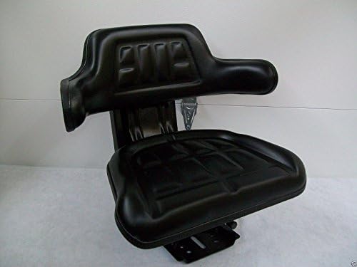 Black Waffle Style Universal Tractor Suspension Seat, Multi-Angle Base for Ford/New Holland 2N, 8N, 9N, NAA, JUBILEE (FAST &amp; FREE DELIVERY!) #IA44