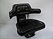 Black Waffle Style Universal Tractor Suspension Seat, Multi-Angle Base for Ford/New Holland 2000, 2610, 2910,3000,3010, 3600, 3610, 3900, 3910, 4000, 4100, 4110, 4600#IA42