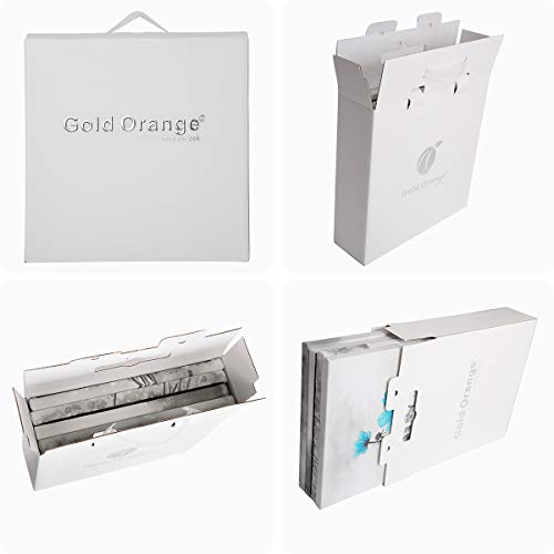 6 Gold+Orange+Paintings+Decoration+10x30inchx3pcs