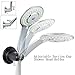 JiePai Vacuum Suction Cup Shower Head Holder,Adhesive Adjustable Suction Handheld Shower Holder Bracket,Removable Wall Mount Head Holder for Bathroom,Oil Rubbed Bronze