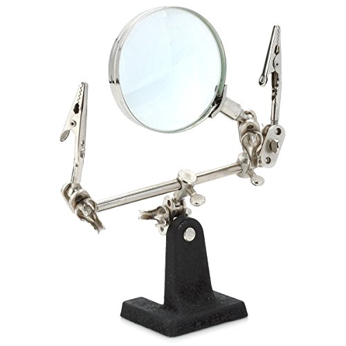 Soldering Iron Station Kit with Helping Hand Magnifying Glass, Soldering Holder Stand
