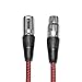 FURUI XLR Cable 6ft 2Pack Male to Female, Microphone XLR Cable 3 Pin Nylon Braided Balanced XLR Cable Mic DMX Cable Patch Cords with Oxygen-Free Copper Conductors