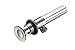 Purelux Bathroom Faucet Vanity Sink Metal Pop-Up Drain Stopper Assembly with Lift Rod and Overflow, Brushed Nickel Finish