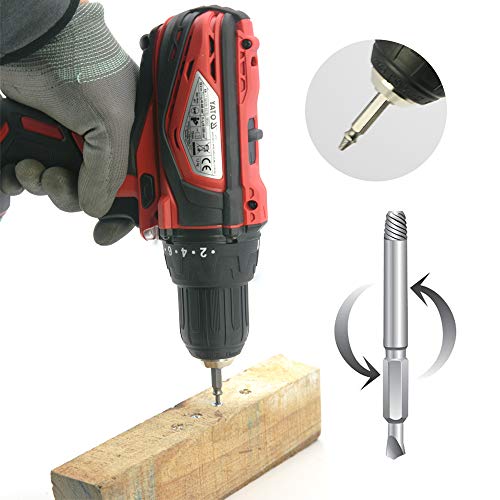 NORTOOLS Damaged Screw Extractor & Bolt Extractor Set Alloy Steel Breakout Broken Worn Rusted Bad Screw Stud Remover 4 Piece
