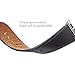 WFEAGL Compatible iWatch Band 38mm 40mm,Top Grain Leather Band Replacement Strap for iWatch Series 4,Series 3,Series 2,Series 1,Sport, Edition (Black Band+Silver Adapter,38mm 40mm)