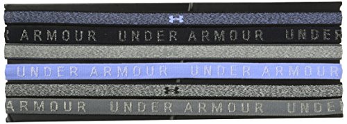 Under Armour Women's Heathered Mini Headbands - 6 Pack, Talc Blue (586)/Talc Blue, One Size