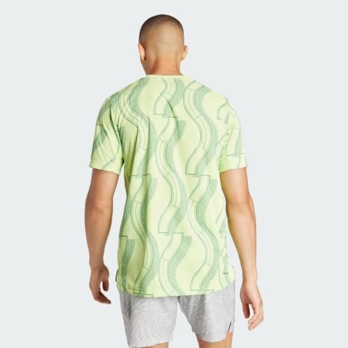 Uomo Club Tennis Graphic Tee, Pulse Lime/preloved Green, M