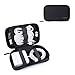 Comfyable Power Cord Holder Bag, Electronics Travel Organizer Case, Charger Cord Organizer, Electrical Cord Storage, Cable Wire Pouch, Black