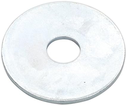 Sealey RW1038 Repair Washer M10 x 38mm Zinc Plated Pack of 50, Silver, M10 x 38 mm
