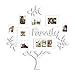 Jerry & Maggie - Photo Frame | Plaque College Frame - Wall Decoration Combination - White PVC Picture Frame Selfie Gallery Collage With Hanging Template & Wall Mounting Design | Family Tree