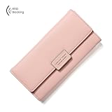 Aoliner Women RFID Blocking Multi Card Organizer Wallet for women Purse