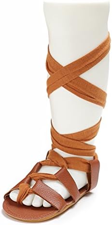 Infant Baby Girls Sandals Anti-Slip Gladiator Bandage Roma Summer Boots Toddler Shoes