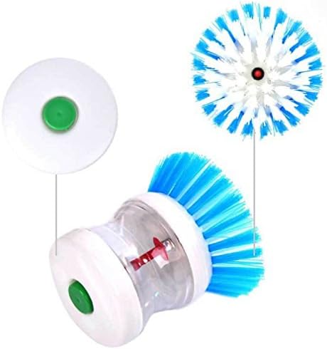 RoseAmor Cute Kitchen Wash Tool Pot Pan Dish Bowl Palm Brush Scrubber Cleaning Washing Cleaner Holder (Random Colour)