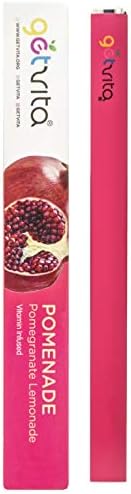 GetVita® (Pomenade) - Organic MultiVitamin Diffuser Inhaler Vaporizer w/Vitamins A C D E B1 B2 B3 B5 B6 B7 B8 B12 B15 - Longer Lasting 500+ Inhalations - Pomegranate Lemonade Flavor