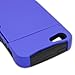 CoverON CoverON HYBRID Heavy Duty Skin Cover with Kickstand and Credit Card Holder for Apple Iphone 5S / 5