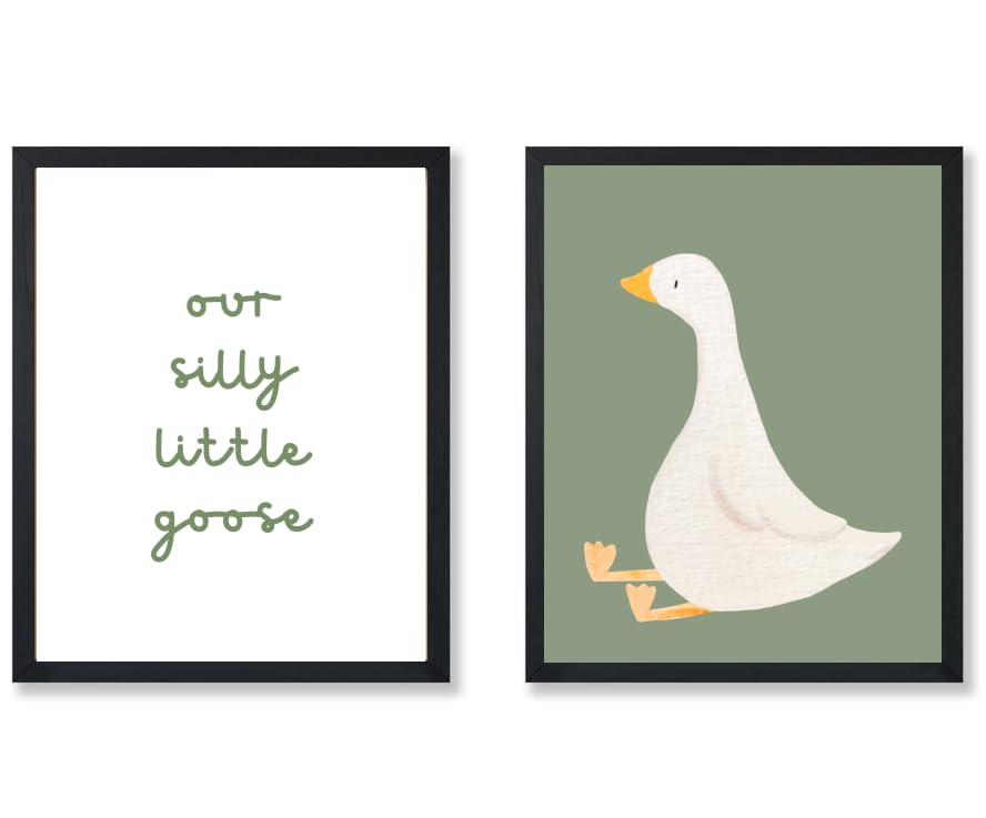 Zaiphany Silly Goose Nursery Wall Art Prints,Silly Goose On The Loose ...