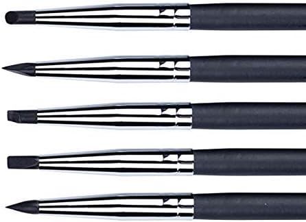 Clay Sculpting Tools, Professional Silicone Rubber Tip Paint Pens Brushes, Durable Metal Casings - Image 3