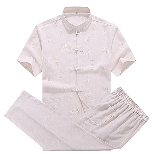 KINDOYO Man's Kung Fu Uniform - Chinese Traditional Wing Chun Shaolin Martial Arts Tai Chi Taekwondo Training Cloths Clothing