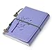 Vintage Faux leather writing journal, refillable diary notebook,for men/women/girls/travelers/ (A5, Purple)
