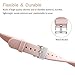 OenFoto Sport Bands Compatible Fitbit Versa/Versa 2 &Versa Lite Edition, Soft Silicone Slim Thin Narrow Small Replacement Wristband Strap for Fitbit Versa Smart Watch,Women Men, Sand Pink Small