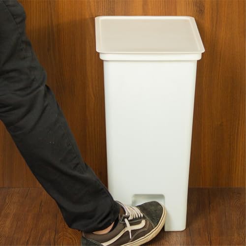 Lixeira Fly com Pedal 20L Paramount – Lixeira Plástica Grande com Tampa, Abertura sem Contato, Mais Higiene e Praticidade, Ideal para Cozinha, Escritório, Área Gourmet e Uso Profissional (Branco)
