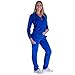 Leehanton Velour Tracksuit Womens 2 Pieces Outfits Set Zipper Hoodie and Sweatpants Solid Jogging Suits