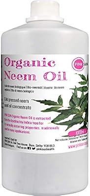 PINK SUN Aceite de Neem Puro Orgánico 1 Litro Virgen Prensado en ...