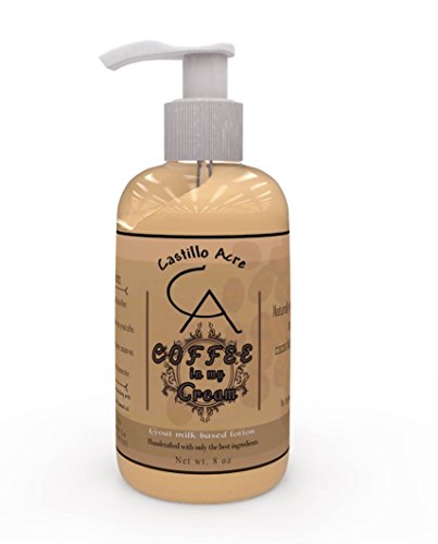 Castillo Acre’s Coffee in my Cream, All Natural Goat Milk Based Lotion, No Fragrance Added