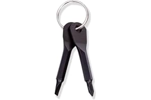 MYSXN Christmas Gifts for Men Dad,2 Style Key Chain Screwdriver,Multifunction Screwdriver Set,Gifts for Men,Use for Outdoor,Camping,Repair Tool (Black)