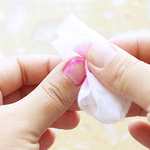 YIMART 325pcs Gel Nail Remover Wraps Lint Free Nail Art Gel Polish Remover Cotton Pad Nail Wipe Nail Polish Remover (A) - Thumbnail 3