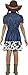 Smiffy's Texan Cowgirl Girls Fancy Dress Costume Size Blue Large