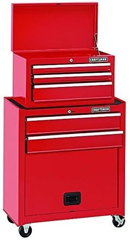 Craftsman 5 Drawer Standard Duty Ball Bearing Tool Center Red