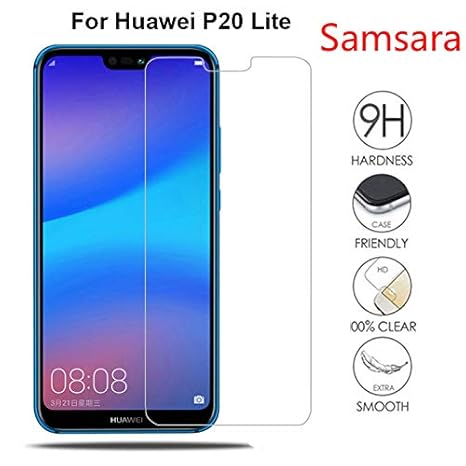 Panzerglas Schutzfolie Film,P20 Lite Glass Tempered for P20 Lite Screen Protector 5.84 Inch Transparent Protective Glass for 