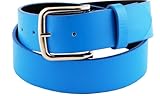 Womens Classic Smooth Faux Leather Belt